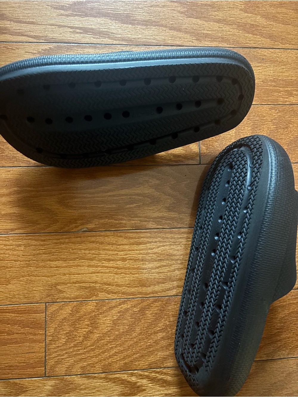 Black Slip-On Slide Sandals - Picture 2 of 2